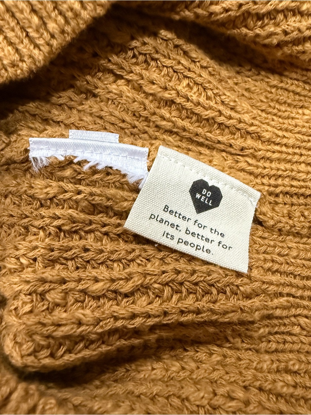 Madewell Greywood Crop Cardigan Sweater in Toffee/Mustard - Picture 5 of 7